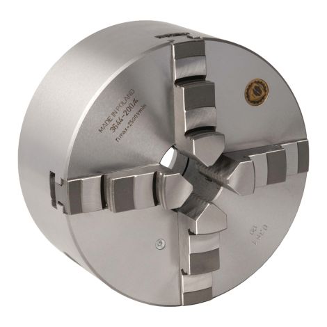 Uchwyt tokarski czteroszczękowy BISON Odlewany uchwyt centryczny Camlock Ø 250 mm Camlock DIN ISO 702-2 nr 6 Optimum kod: 3450380